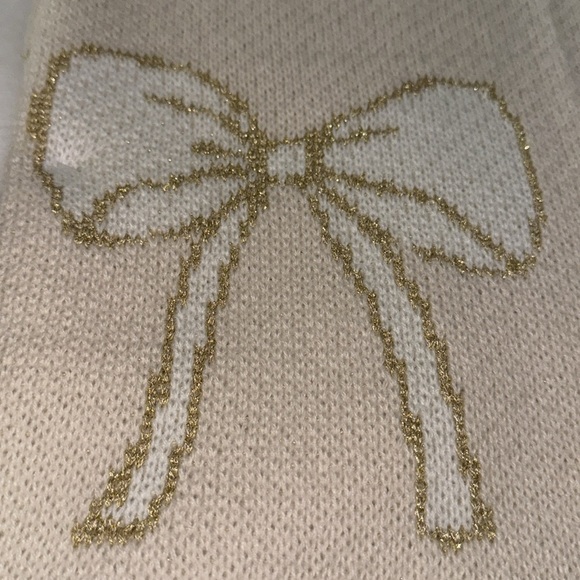 ID Home Christmas gold ribbon/bow Oversized Bows Throw - Christmas Bow Throw 🎀 - Picture 4 of 8